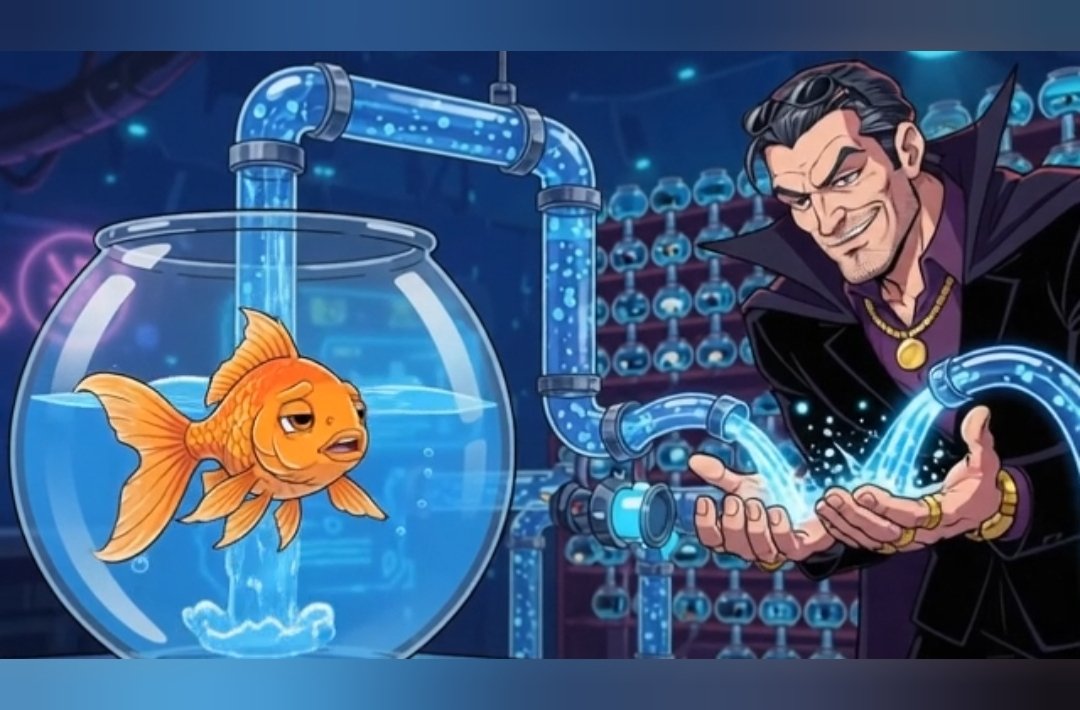 A billionaire landlord siphoning the water out of a goldfish bowl